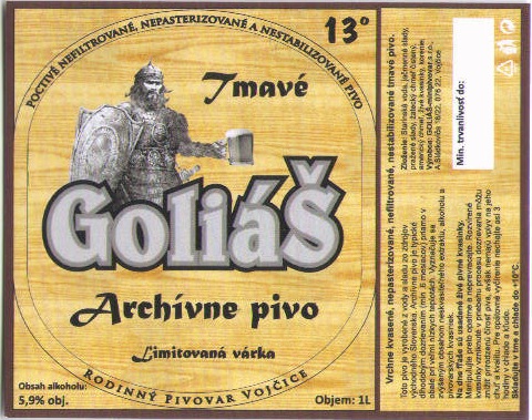 Archivne pivo Tmave