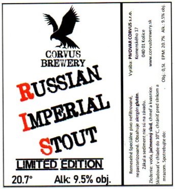 Rusian Imperial Stout